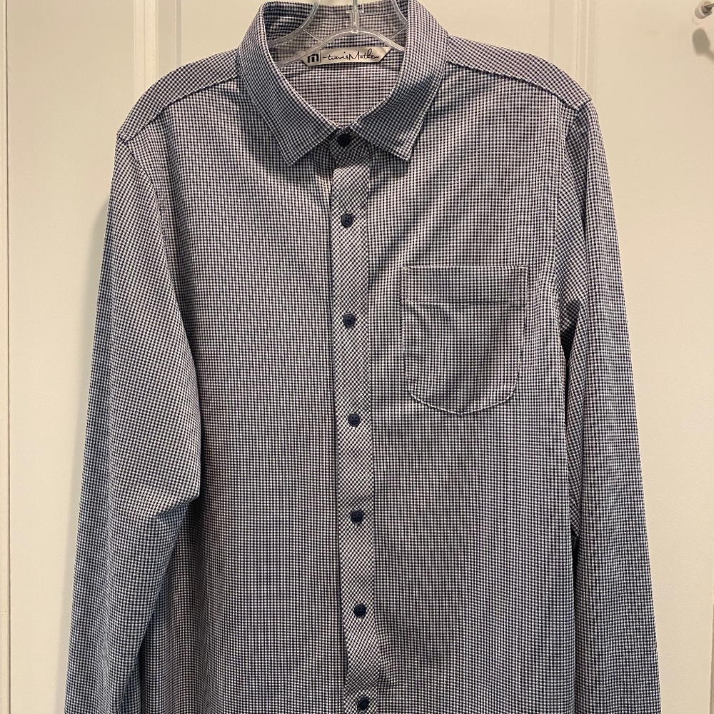 Travis Mathew Dress Button-Down, Sz Med